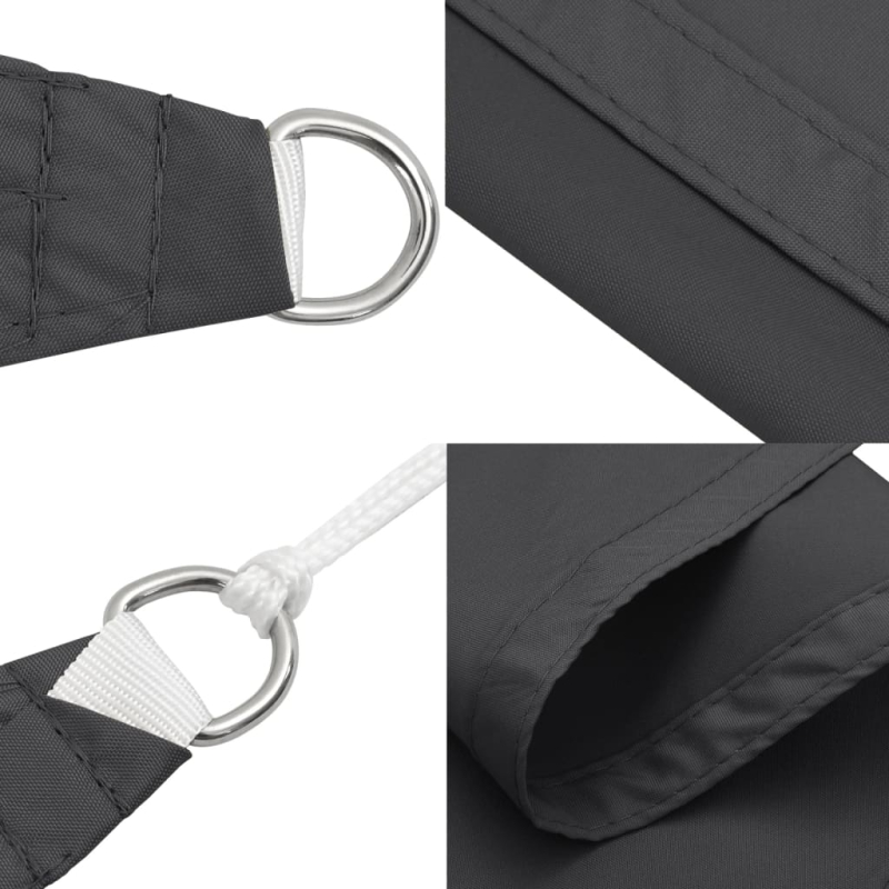 Sonnensegel Oxford-Gewebe Rechteckig 3x6 m Anthrazit