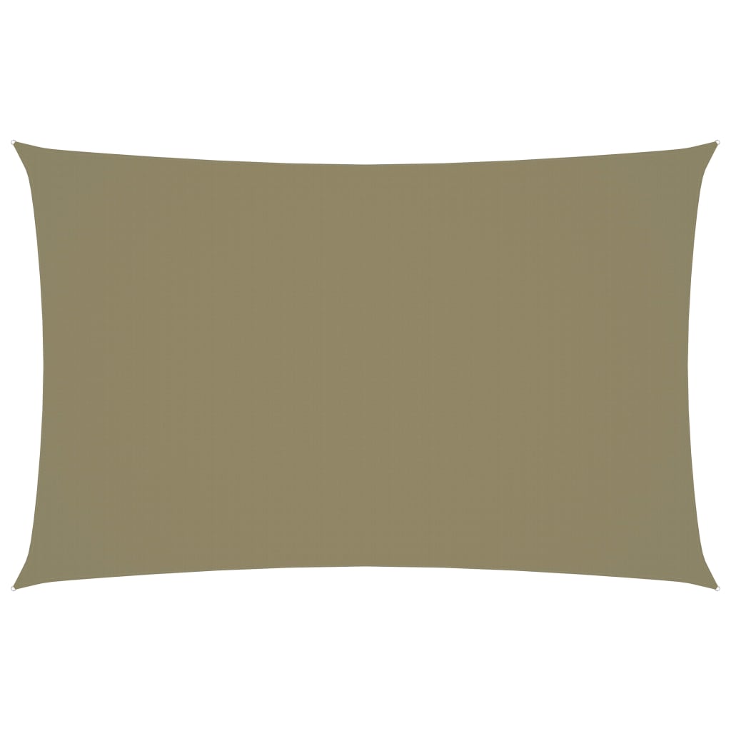 Sonnensegel Oxford-Gewebe Rechteckig 2,5x5 m Beige