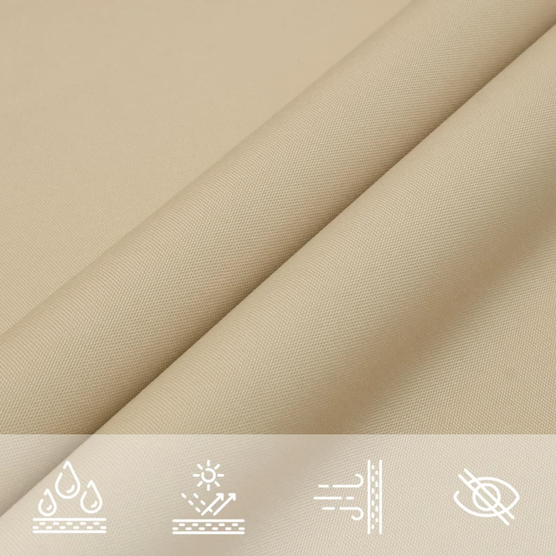 Sonnensegel Oxford-Gewebe Rechteckig 5x6 m Beige
