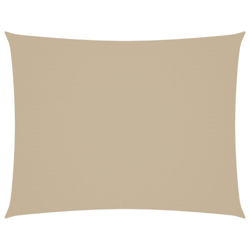 Sonnensegel Oxford-Gewebe Rechteckig 6x8 m Beige