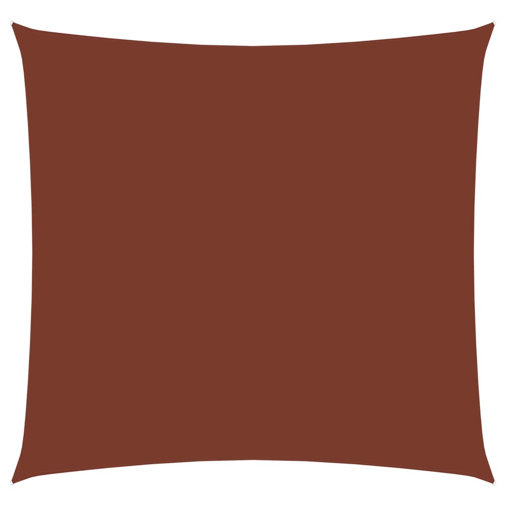 Sonnensegel Oxford-Gewebe Quadratisch 2,5x2,5 m Terrakottarot