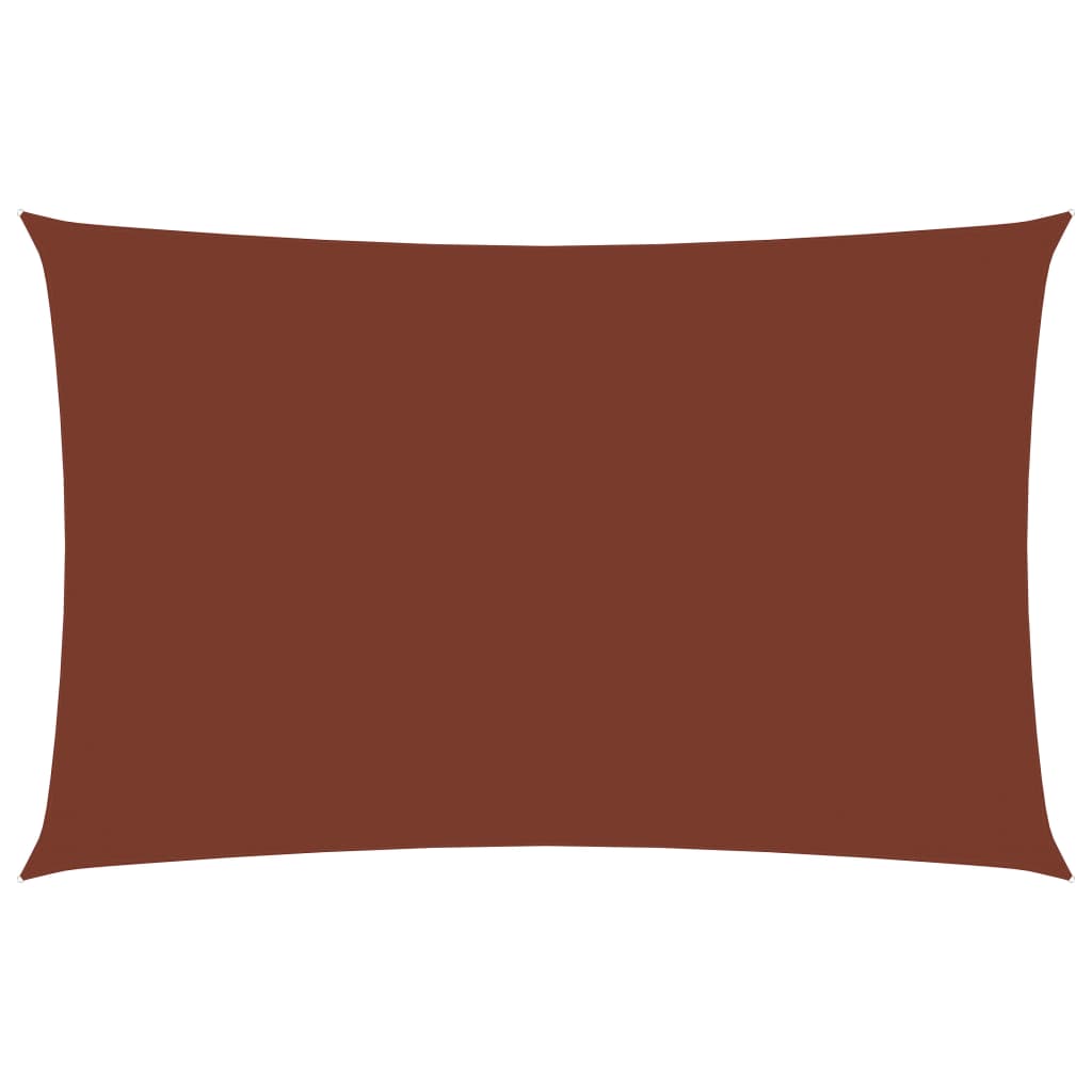 Sonnensegel Oxford-Gewebe Rechteckig 2x4,5 m Terrakotta-Rot