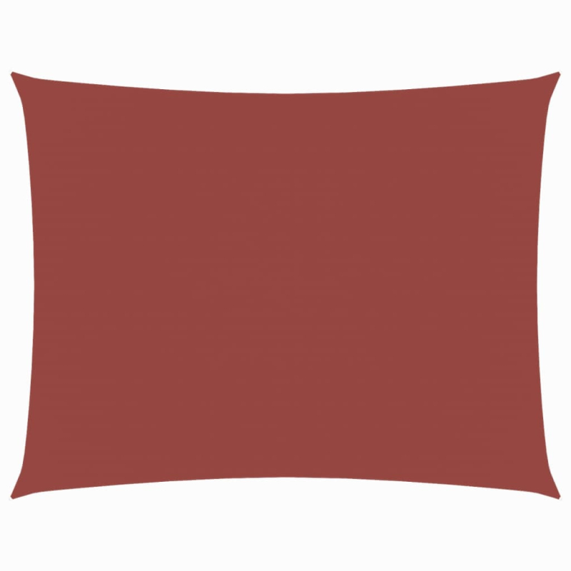 Sonnensegel Oxford-Gewebe Rechteckig 2,5x4 m Terrakotta-Rot