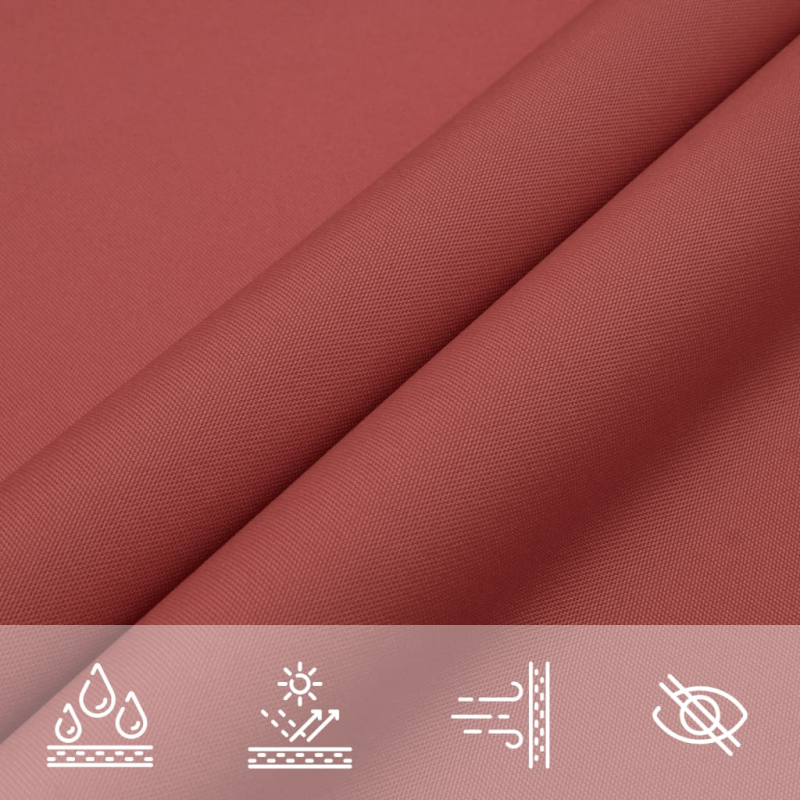 Sonnensegel Oxford-Gewebe Dreieckig 5x6x6 m Terrakotta-Rot