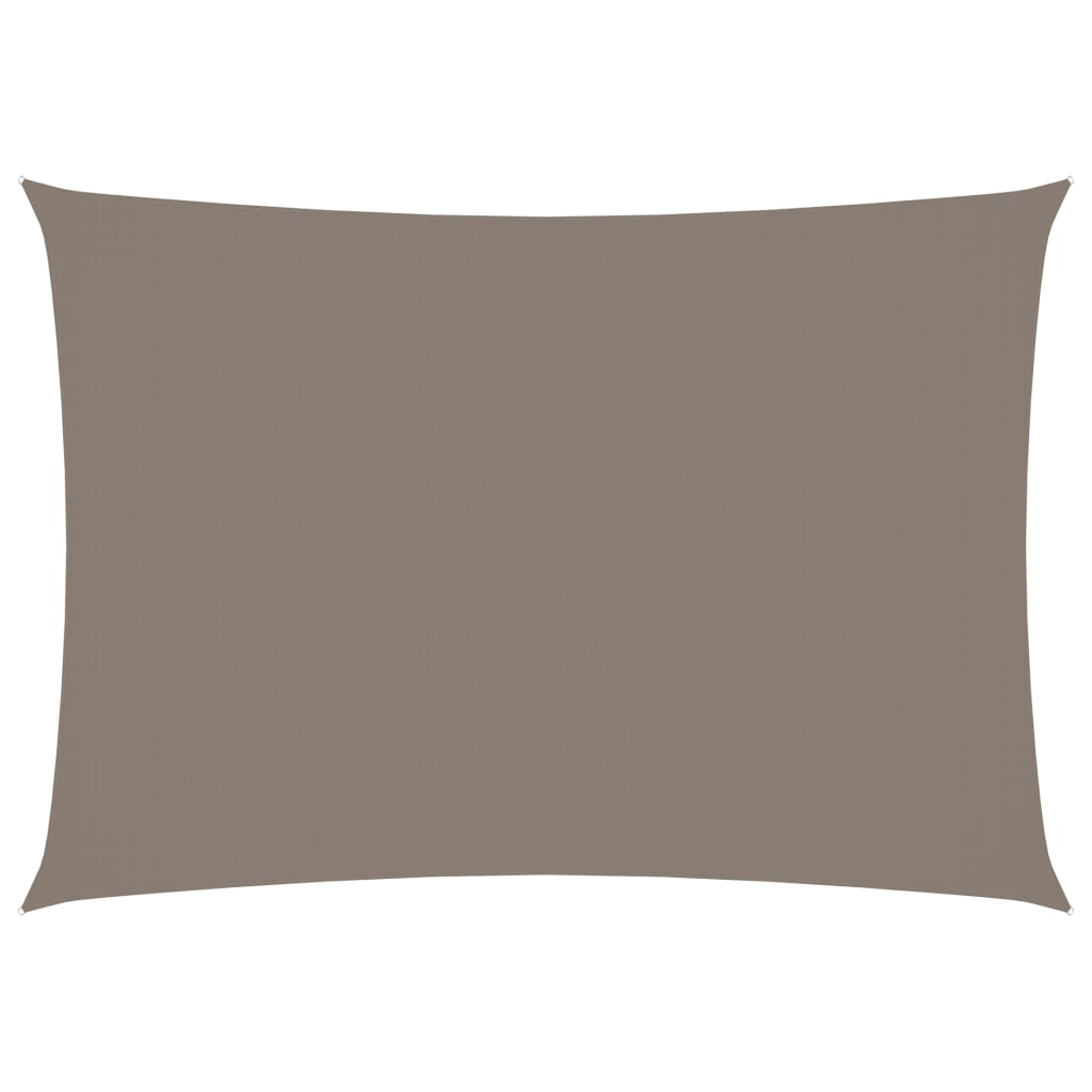 Sonnensegel Oxford-Gewebe Rechteckig 2,5x4,5 m Taupe