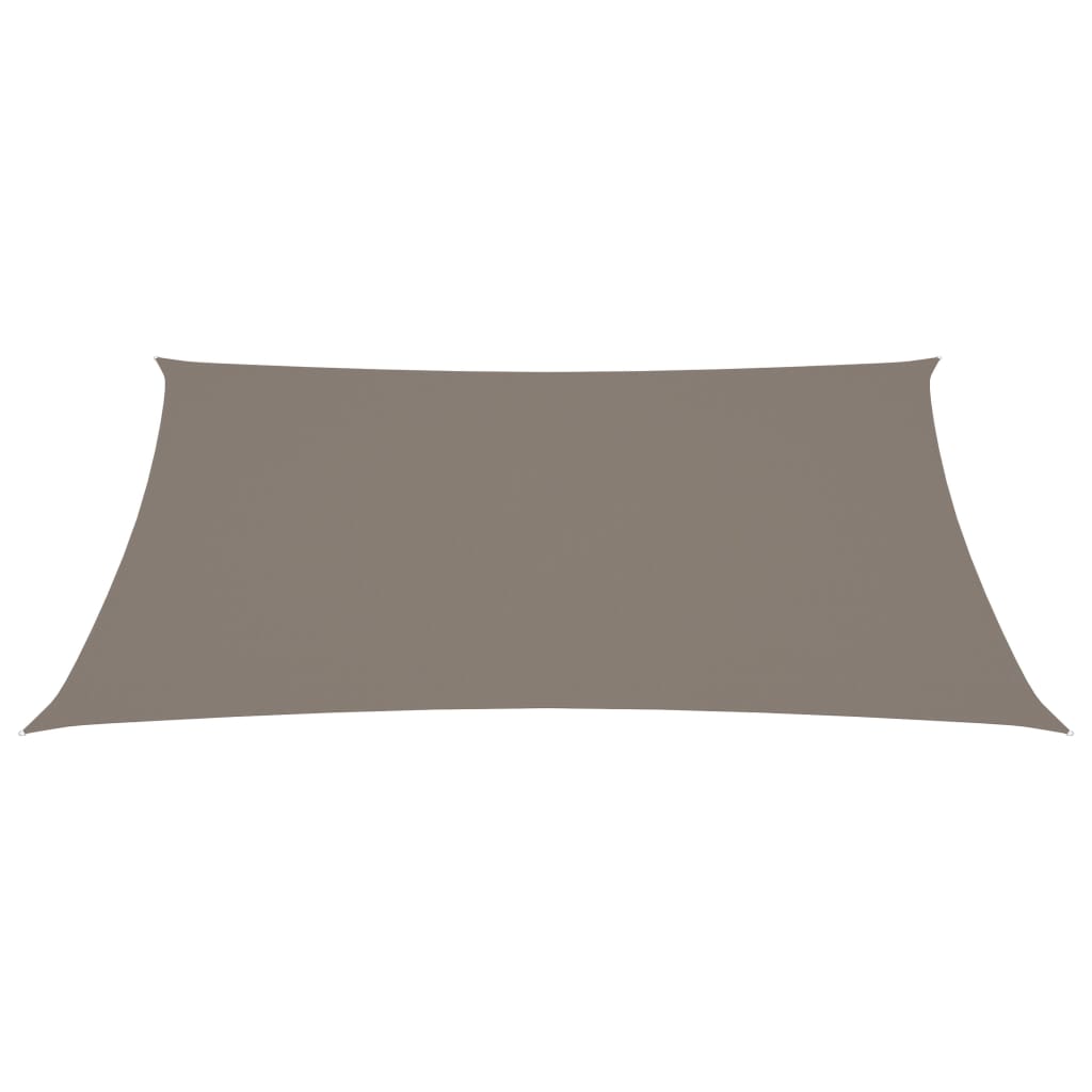 Sonnensegel Oxford-Gewebe Rechteckig 2,5x4,5 m Taupe