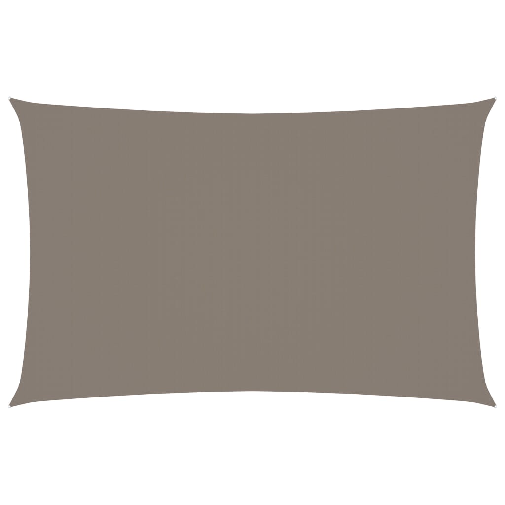Sonnensegel Oxford-Gewebe Rechteckig 2,5x5 m Taupe
