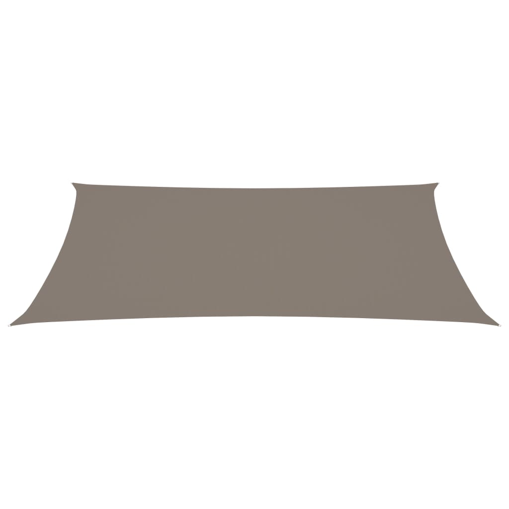 Sonnensegel Oxford-Gewebe Rechteckig 2,5x5 m Taupe