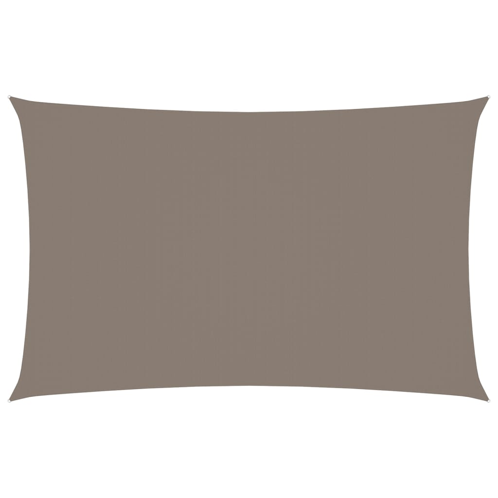 Sonnensegel Oxford-Gewebe Rechteckig 3x6 m Taupe