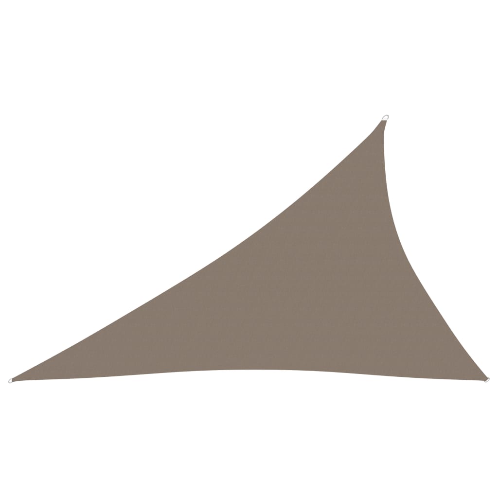 Sonnensegel Oxford-Gewebe Dreieckig 3x4x5 m Taupe