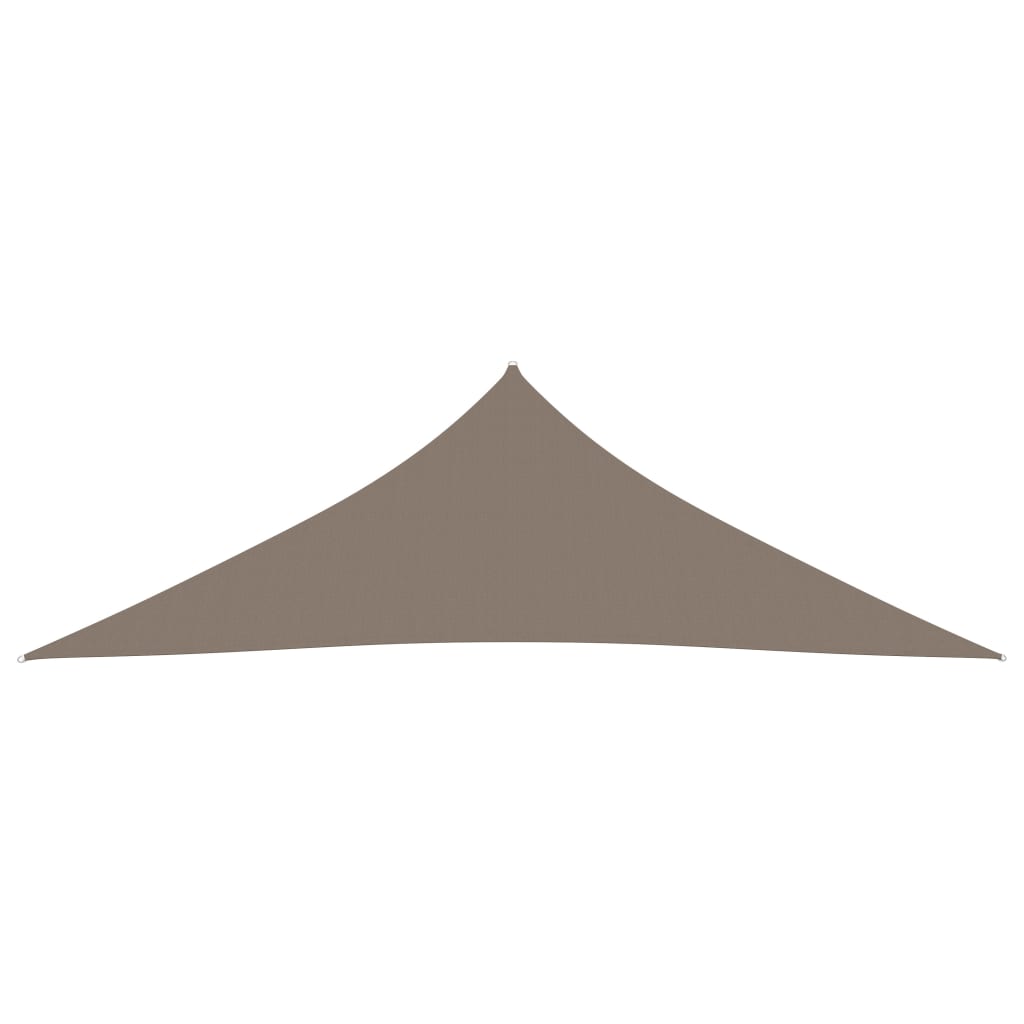 Sonnensegel Oxford-Gewebe Dreieckig 3,5x3,5x4,9 m Taupe