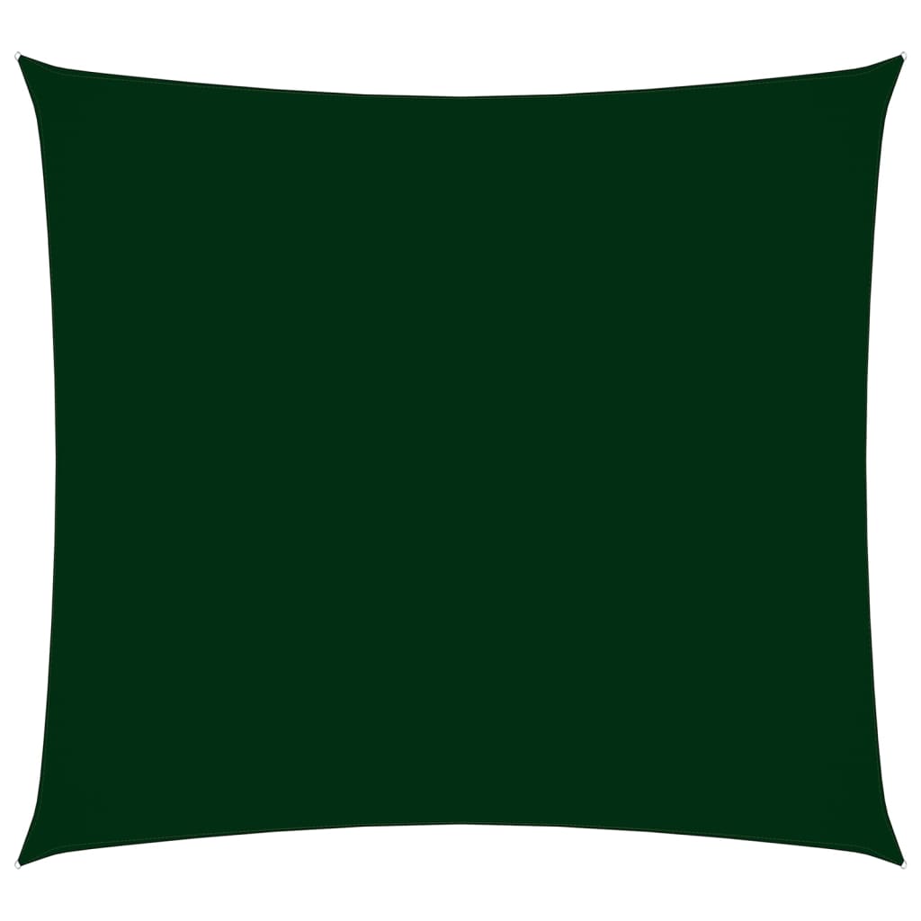 Sonnensegel Oxford-Gewebe Quadratisch 3,6x3,6 m Dunkelgrün