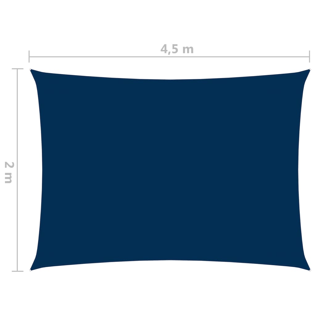 Sonnensegel Oxford-Gewebe Rechteckig 2x4,5 m Blau