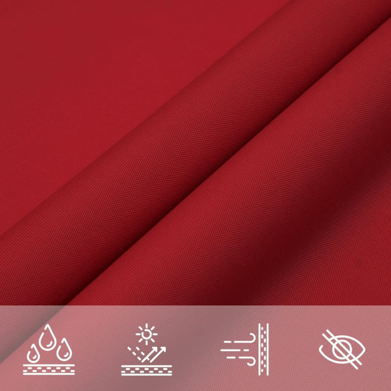 Sonnensegel Oxford-Gewebe Rechteckig 2x3,5 m Rot