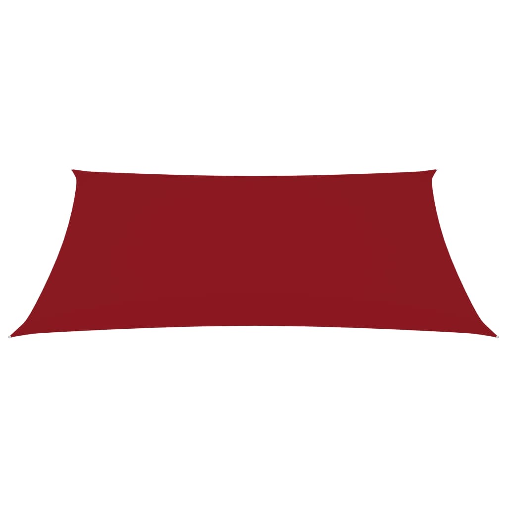 Sonnensegel Oxford-Gewebe Rechteckig 2x4 m Rot