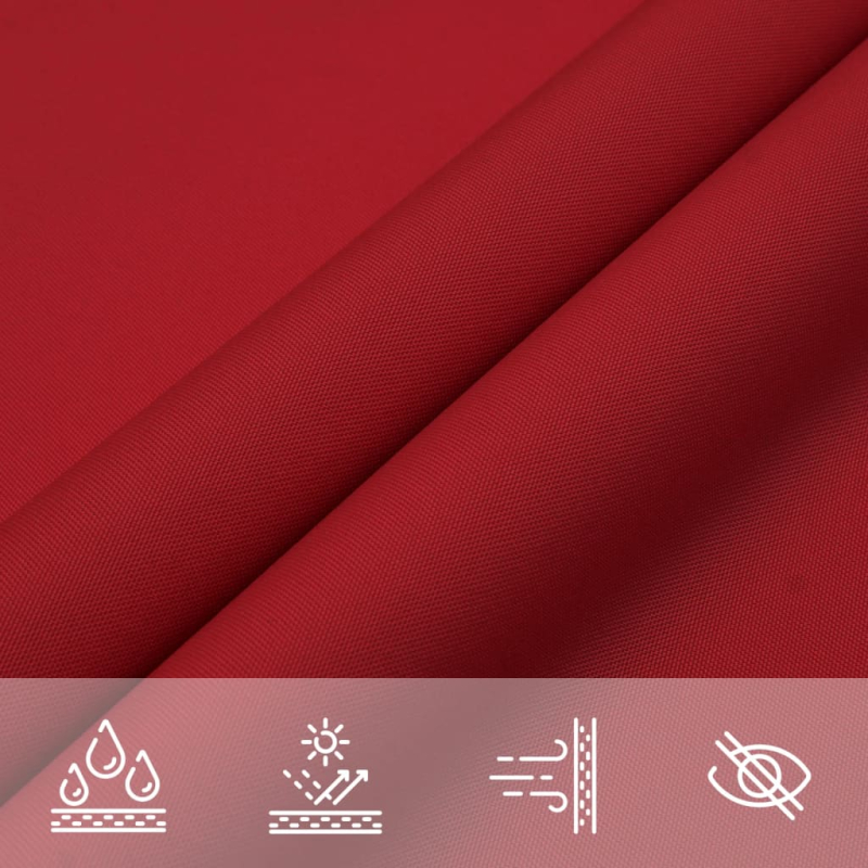 Sonnensegel Oxford-Gewebe Rechteckig 2,5x3 m Rot