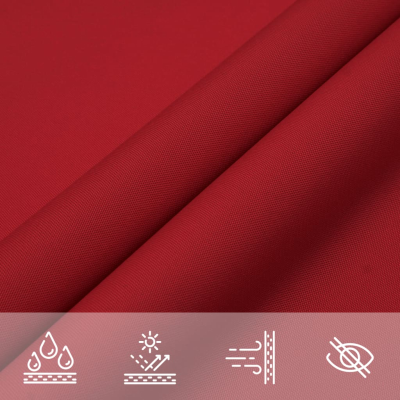 Sonnensegel Oxford-Gewebe Rechteckig 4x5 m Rot