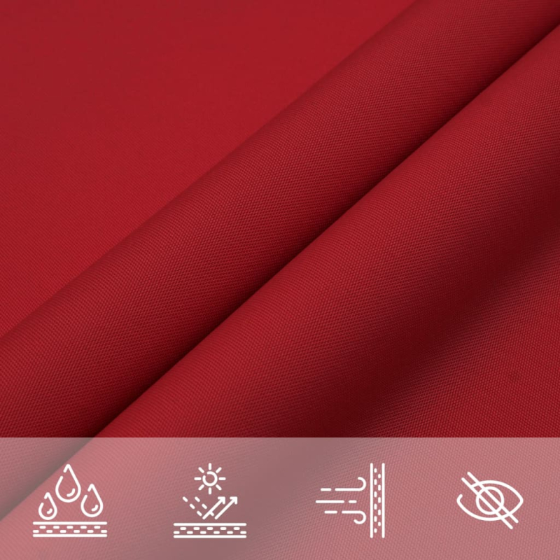 Sonnensegel Oxford-Gewebe Rechteckig 4x7 m Rot