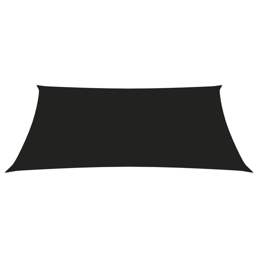 Sonnensegel Oxford-Gewebe Rechteckig 2x3,5 m Schwarz