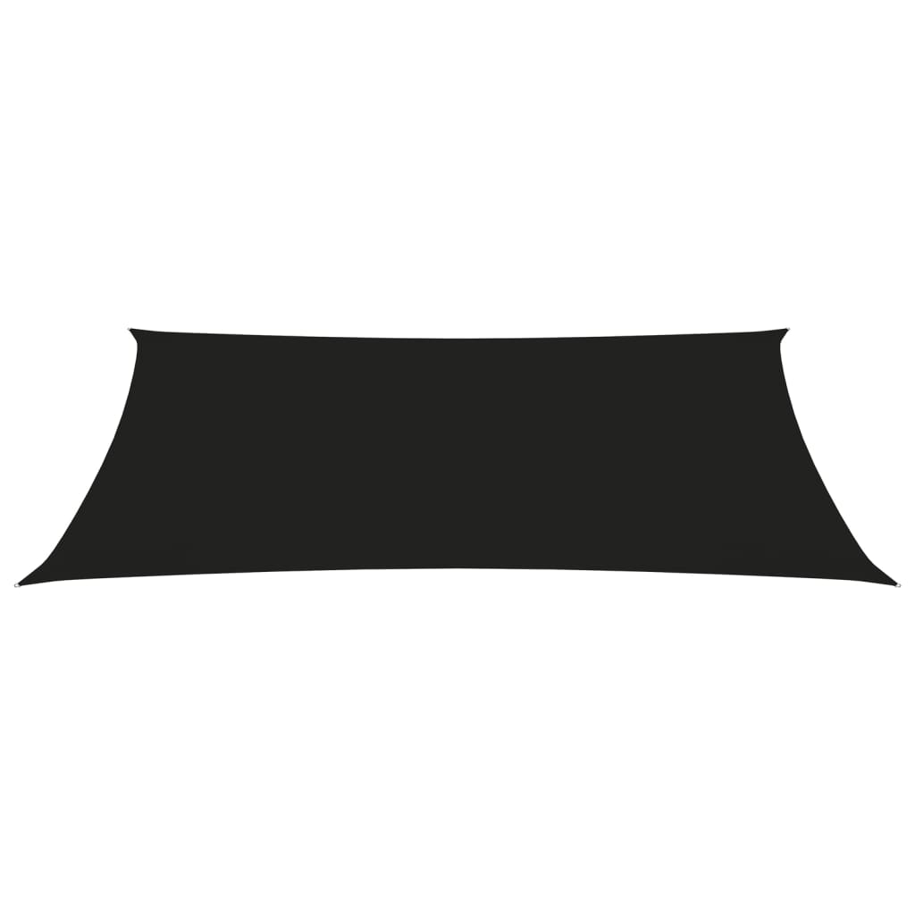 Sonnensegel Oxford-Gewebe Rechteckig 2x4 m Schwarz