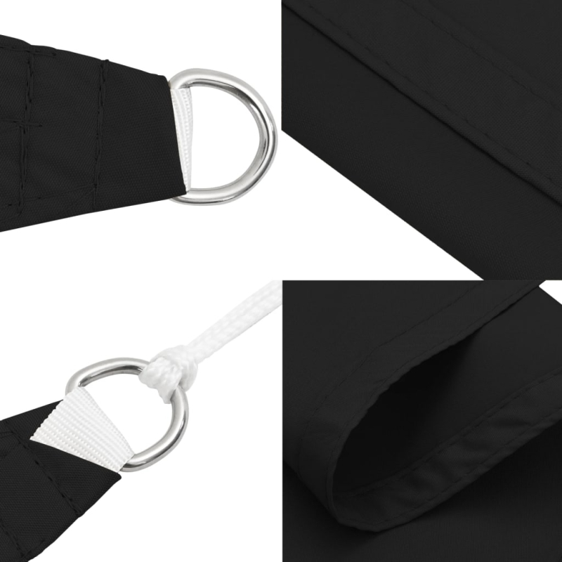 Sonnensegel Oxford-Gewebe Dreieckig 2,5x2,5x3,5 m Schwarz