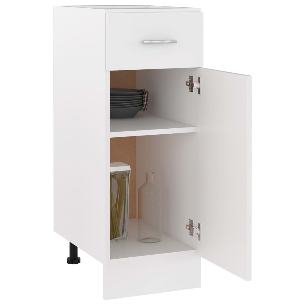 Schubunterschrank Lyon Weiß 30x46x81,5 cm Holzwerkstoff