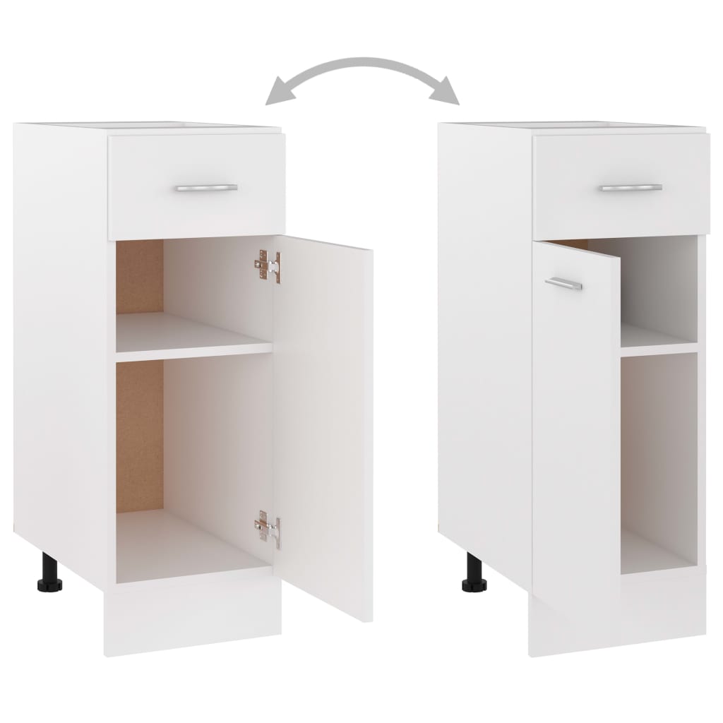 Schubunterschrank Lyon Weiß 30x46x81,5 cm Holzwerkstoff
