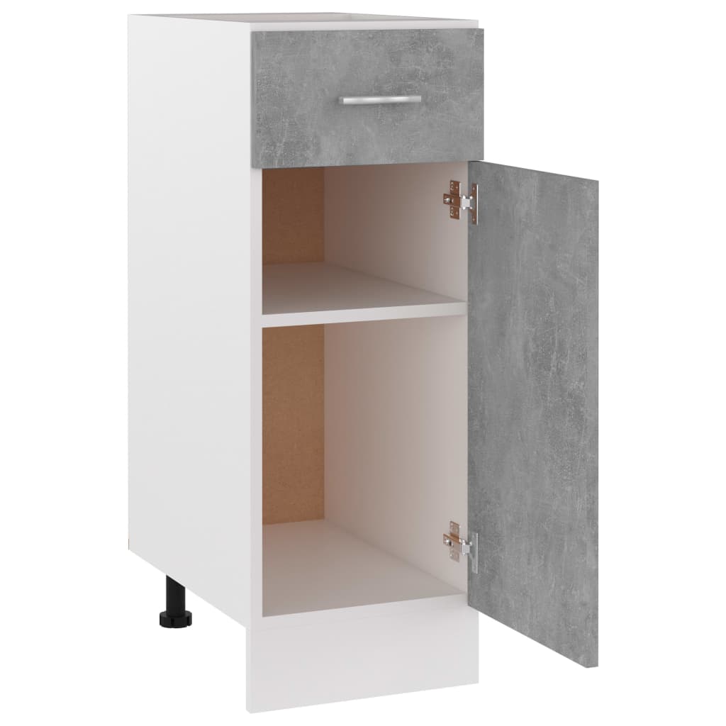 Schubunterschrank Lyon Betongrau 30x46x81,5 cm Holzwerkstoff