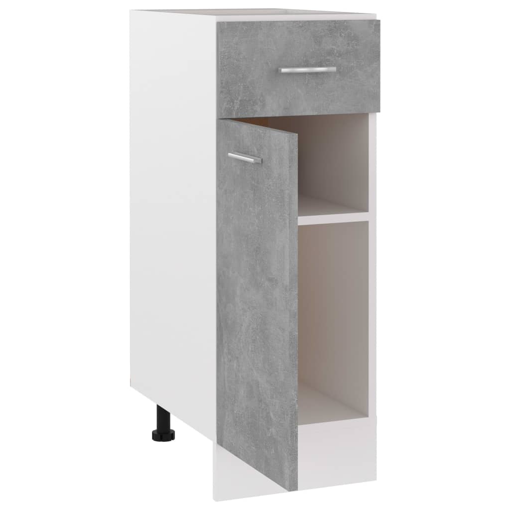 Schubunterschrank Lyon Betongrau 30x46x81,5 cm Holzwerkstoff