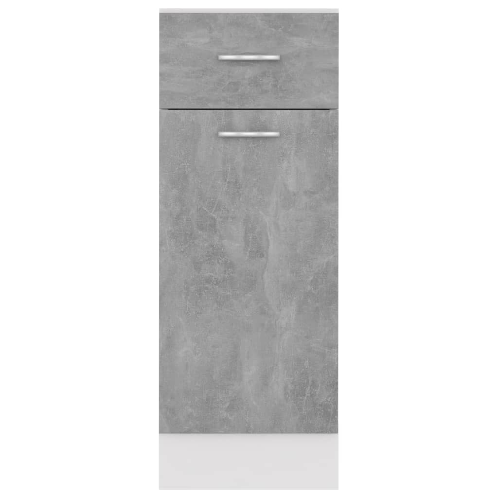 Schubunterschrank Lyon Betongrau 30x46x81,5 cm Holzwerkstoff