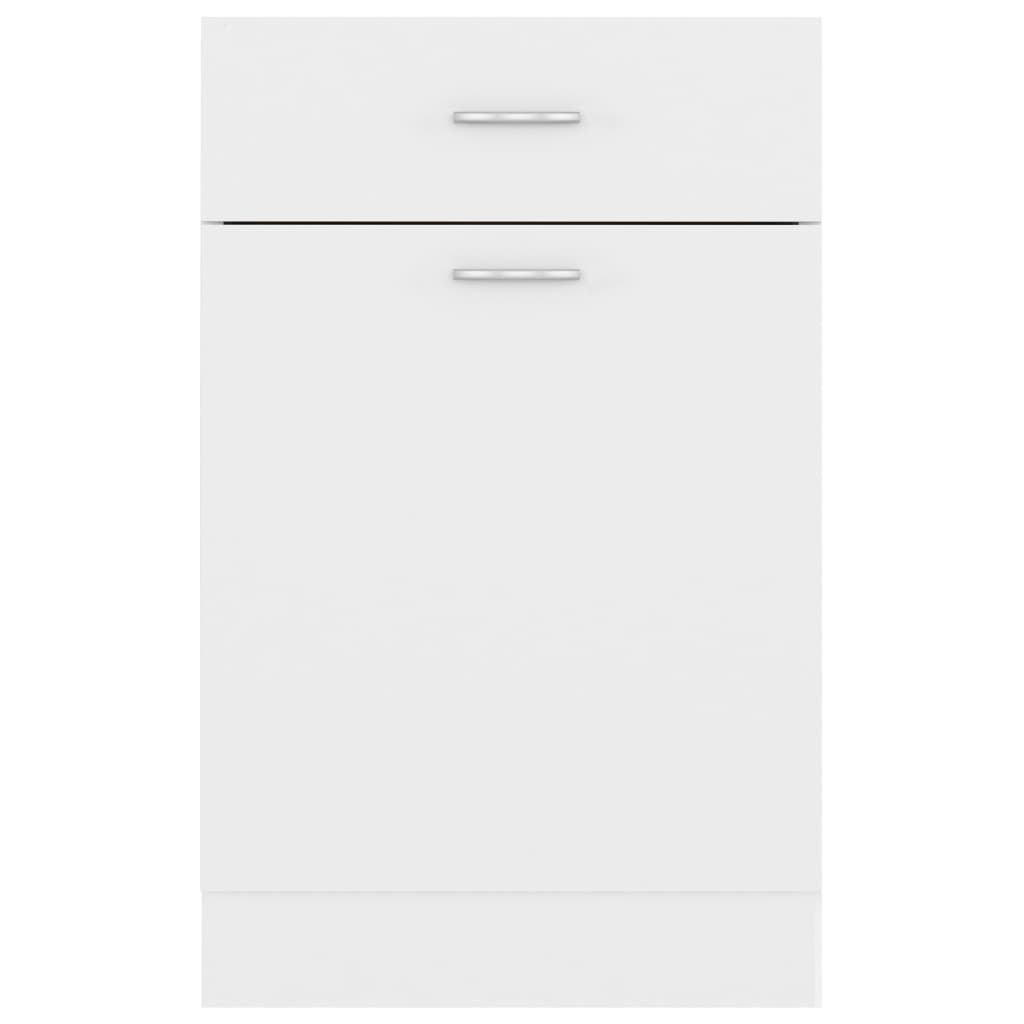 Schubunterschrank Lyon Weiß 50x46x81,5 cm Holzwerkstoff