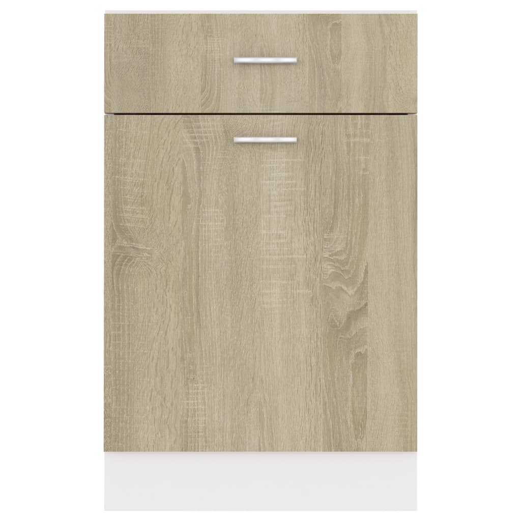 Schubunterschrank Lyon Sonoma-Eiche 50x46x81,5 cm Holzwerkstoff