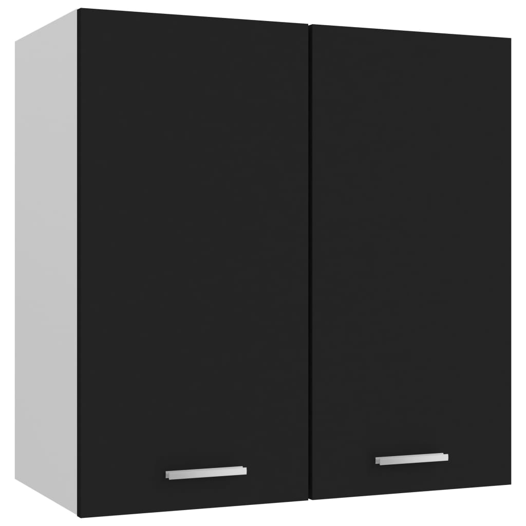 Hängeschrank Lyon Schwarz 60x31x60 cm Holzwerkstoff