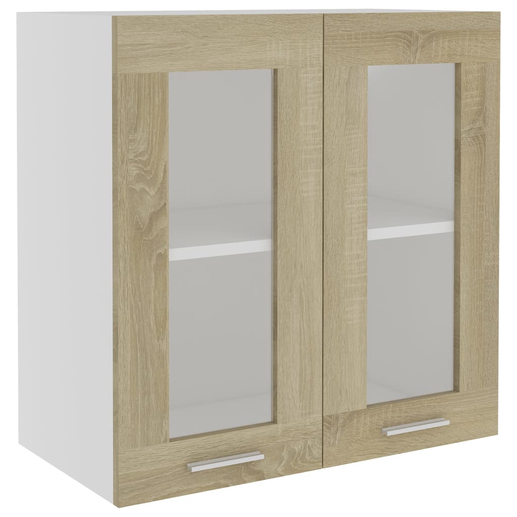Hängeglasschrank Lyon Sonoma-Eiche 60x31x60 cm Holzwerkstoff