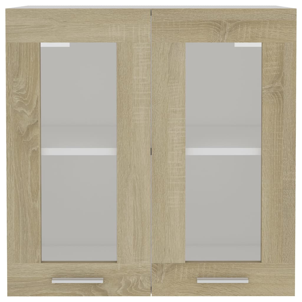 Hängeglasschrank Lyon Sonoma-Eiche 60x31x60 cm Holzwerkstoff