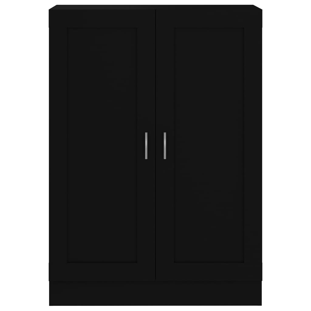 Bücherschrank Schwarz 82,5x30,5x115 cm Holzwerkstoff