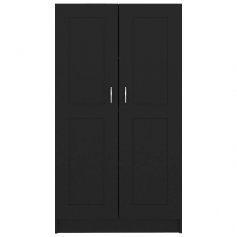 Bücherregal Schwarz 82,5x30,5x150 cm Holzwerkstoff
