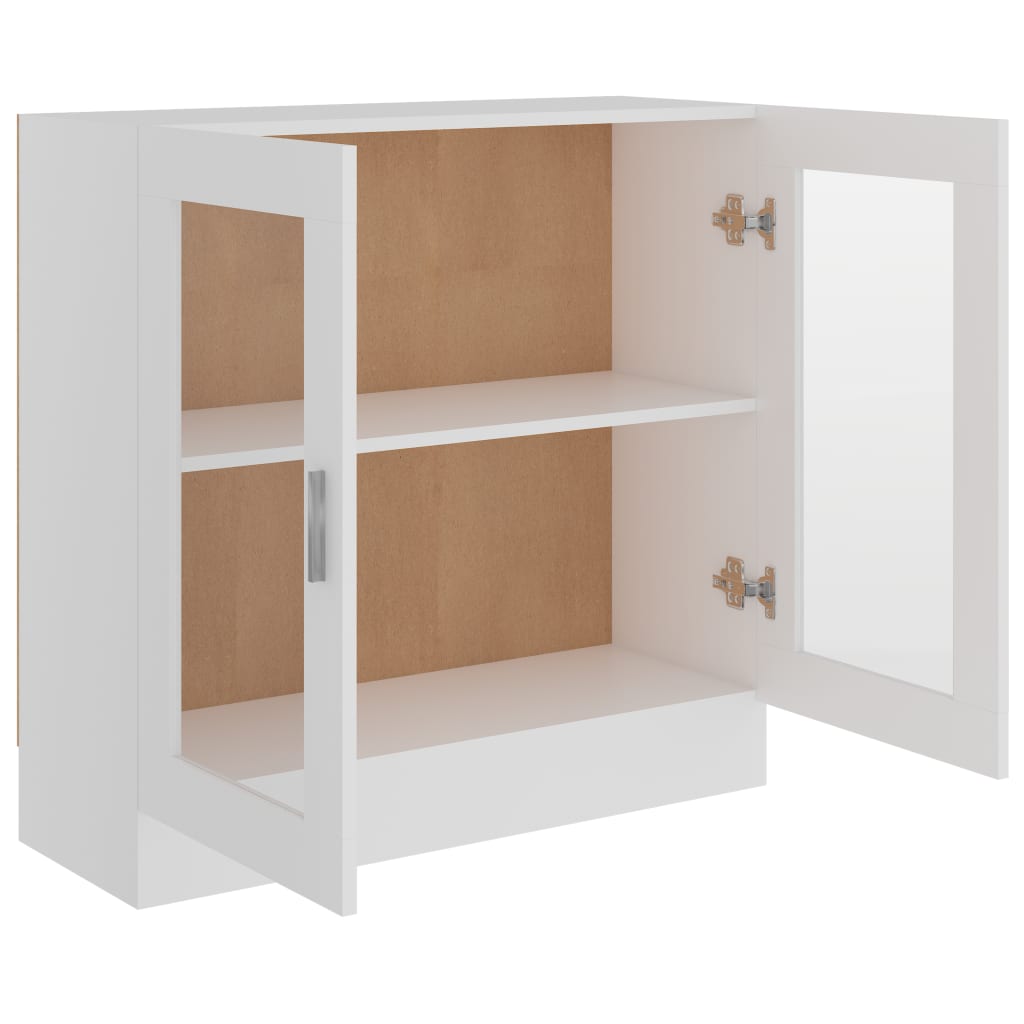 Vitrinenschrank Weiß 82,5x30,5x80 cm Holzwerkstoff