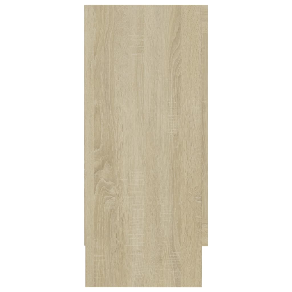 Vitrinenschrank Sonoma-Eiche 120x30,5x70 cm Holzwerkstoff