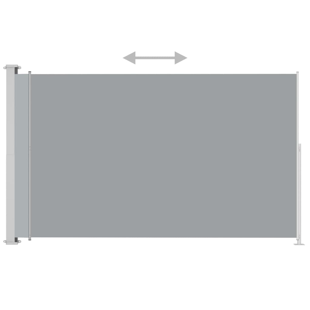 Seitenmarkise Ausziehbar 180x300 cm Grau