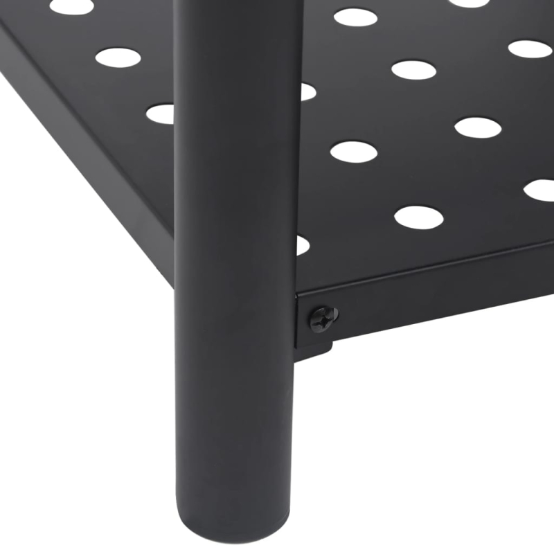 Feuerschale mit Schürhaken 54x54x55 cm Stahl