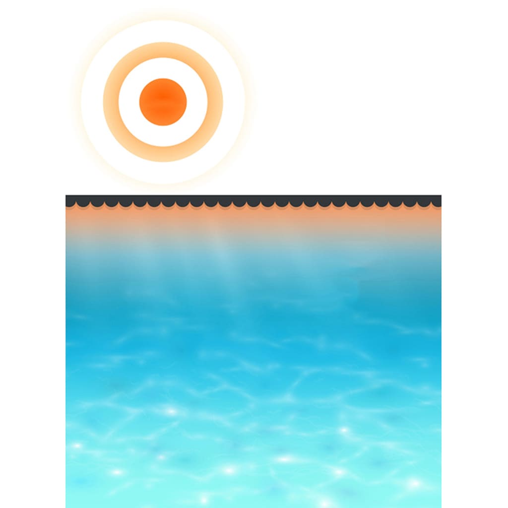 Rechteckige Poolabdeckung 1000x600 cm PE Schwarz