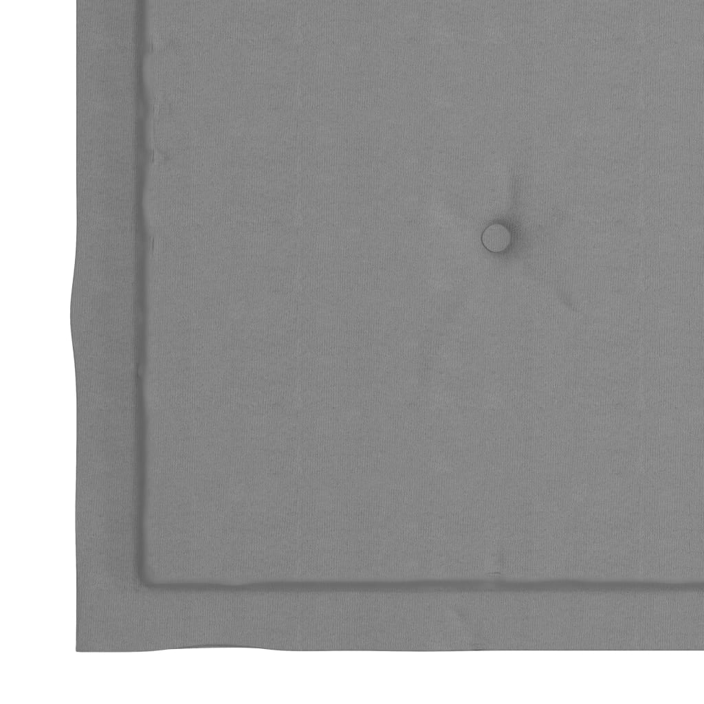 Gartenstuhl-Kissen 2 Stk. Grau 40x40x4 cm Oxford-Gewebe