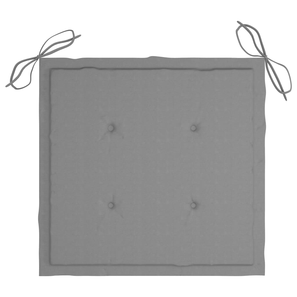 Gartenstuhl-Kissen 6 Stk. Grau 40x40x3 cm Oxford-Gewebe