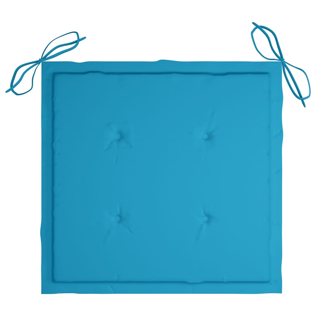 Gartenstuhl-Kissen 6 Stk. Blau 40x40x3 cm Oxford-Gewebe
