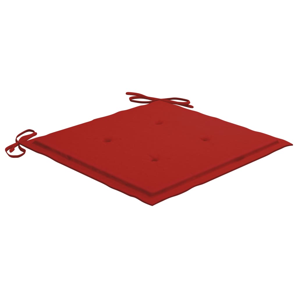 Gartenstuhl-Kissen 2 Stk. Rot 40x40x3 cm Oxford-Gewebe