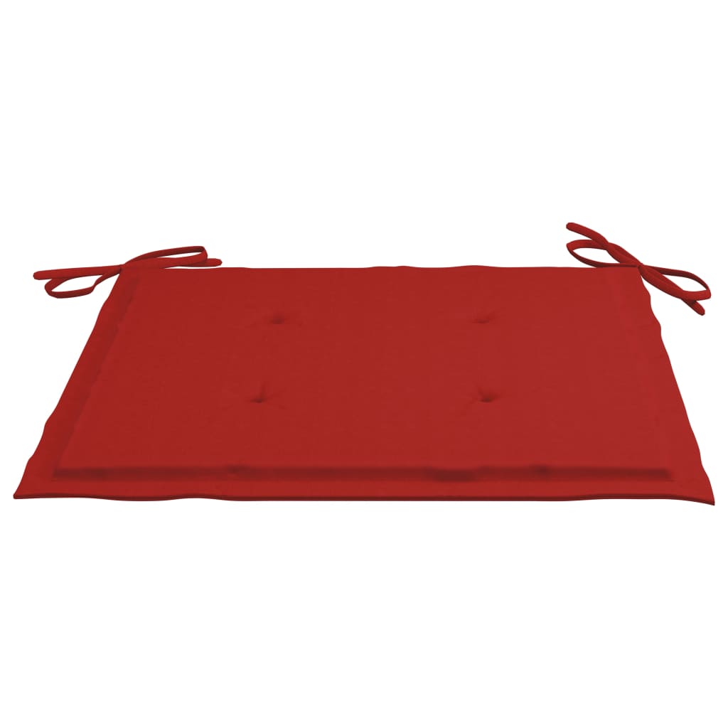 Gartenstuhl-Kissen 2 Stk. Rot 40x40x3 cm Oxford-Gewebe