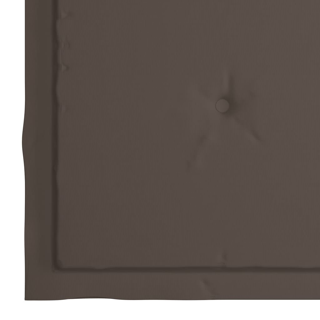 Gartenstuhl-Kissen 6 Stk. Taupe 40x40x4 cm Oxford-Gewebe