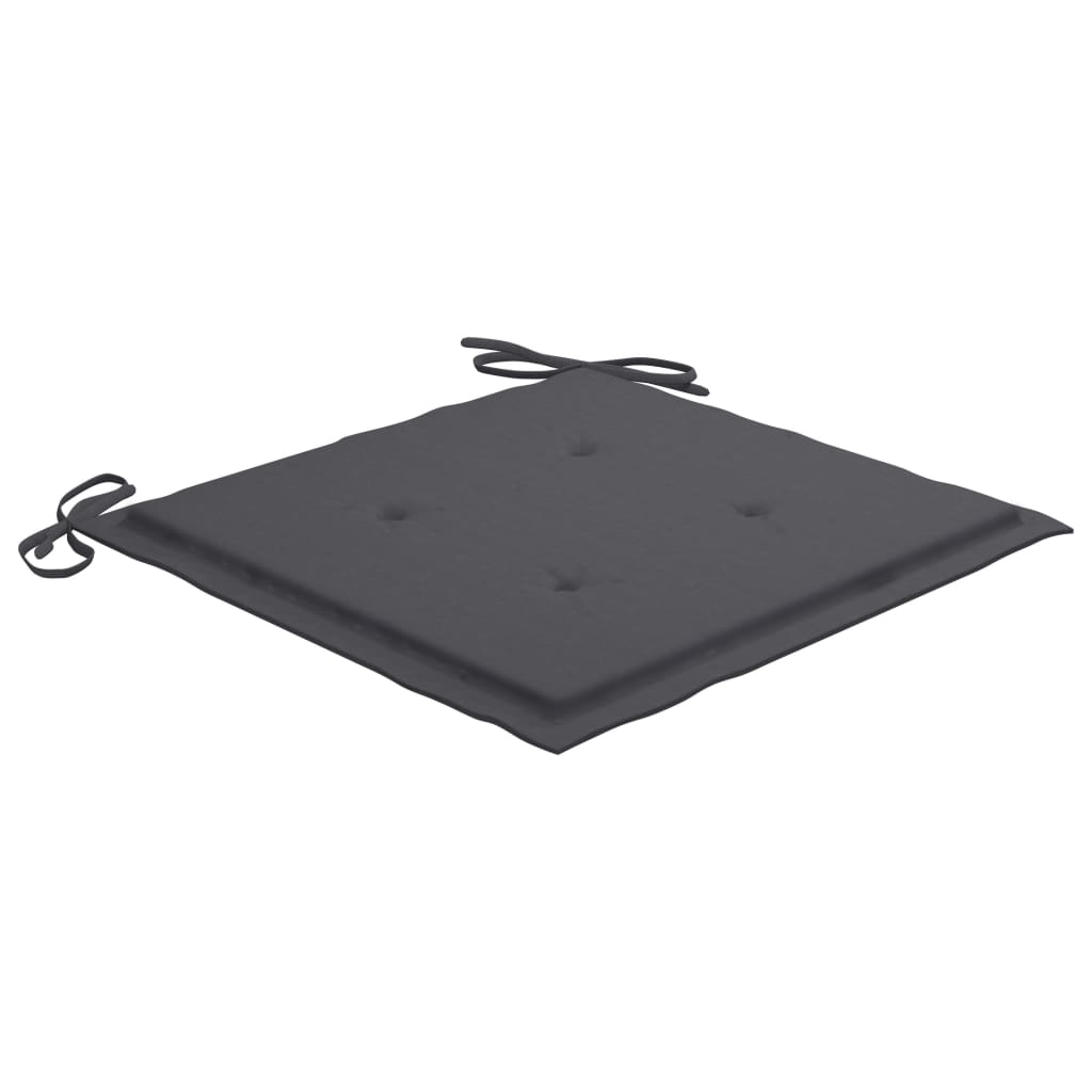 Gartenstuhl-Kissen 4 Stk. Anthrazit 50x50x3 cm Oxford-Gewebe