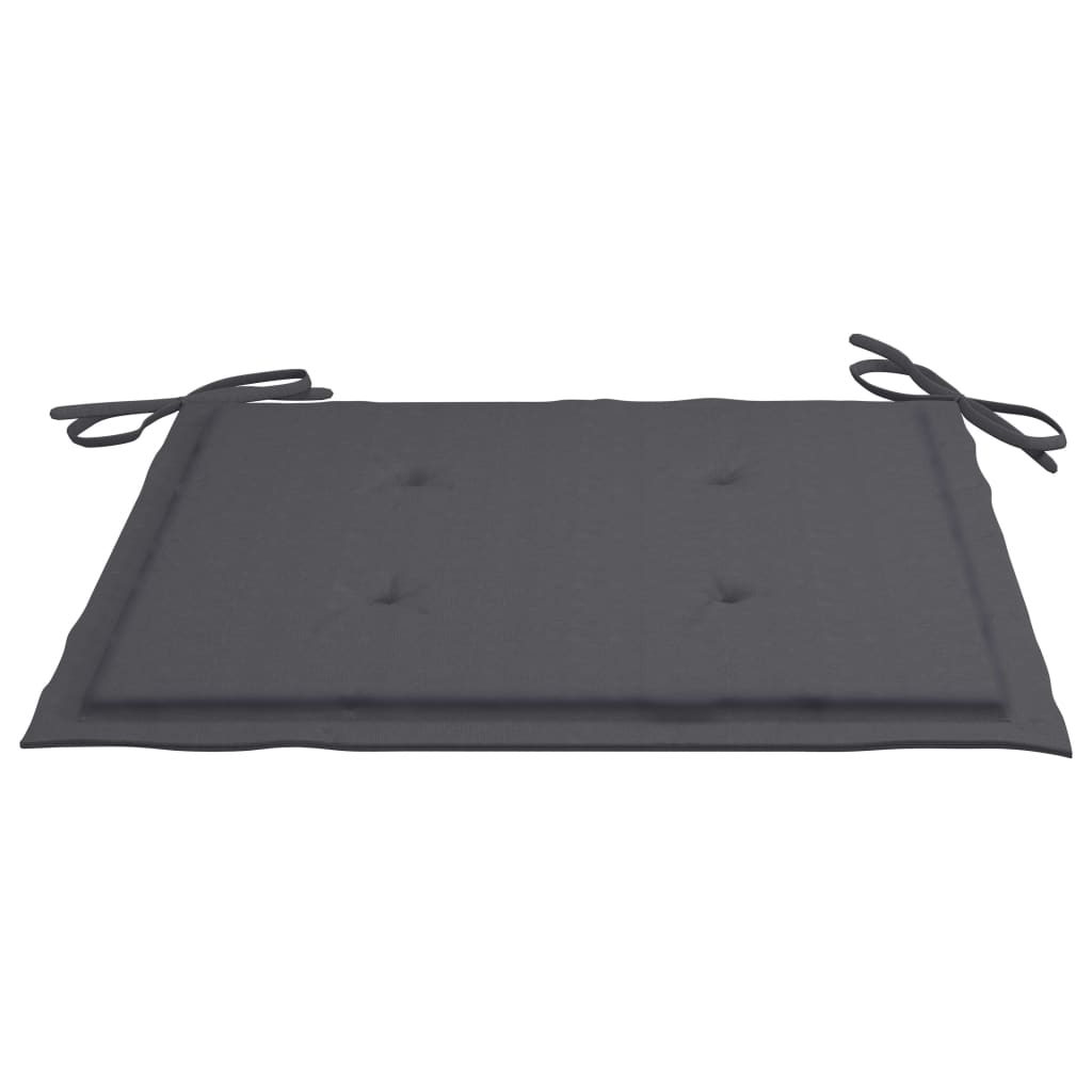 Gartenstuhl-Kissen 4 Stk. Anthrazit 50x50x3 cm Oxford-Gewebe
